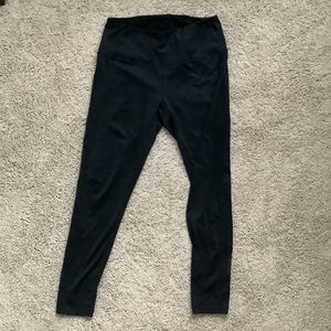 Zella Black Full Length Leggings with Mesh Detail (size medium)